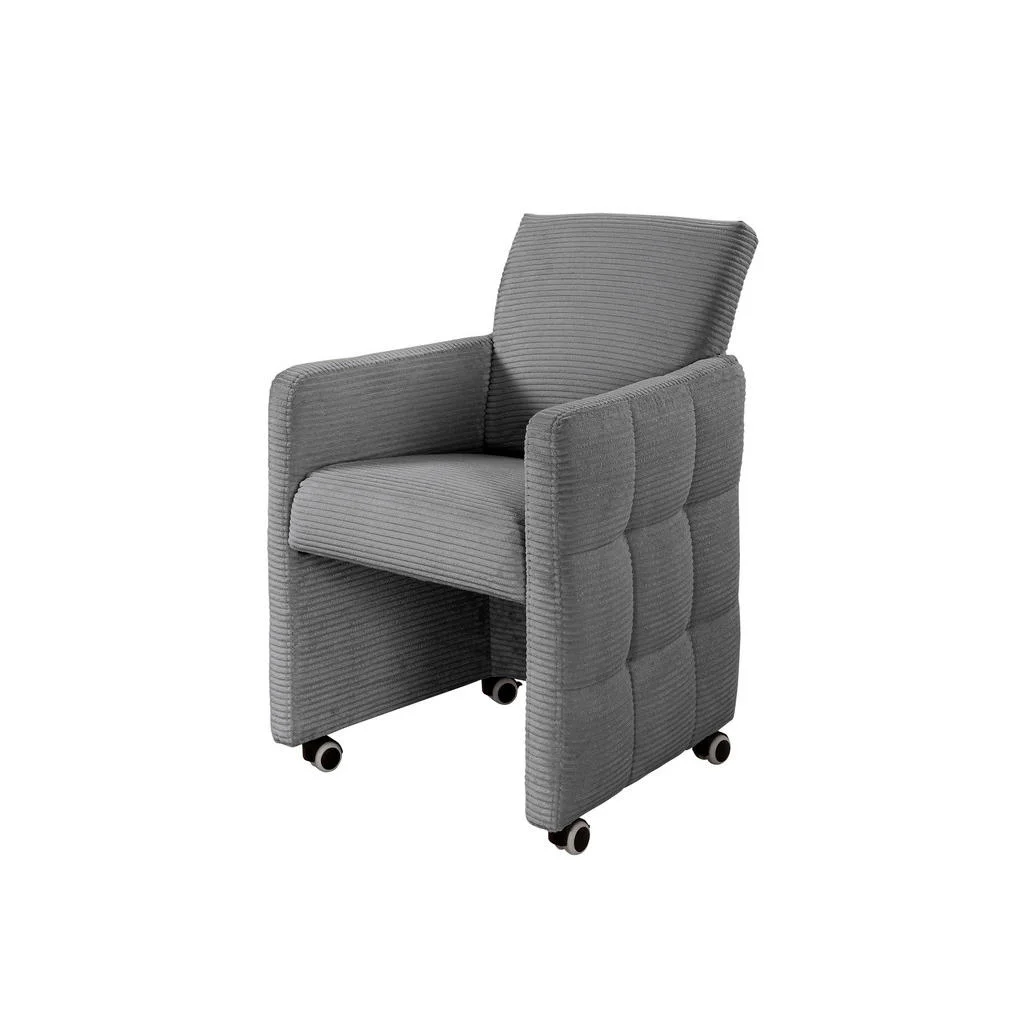 Scaun Cu Brațe din lemn, textil, material pe bază de lemn, gri deschis Scaun Cu Brațe din lemn, textil, material pe bază de lemn, gri deschis