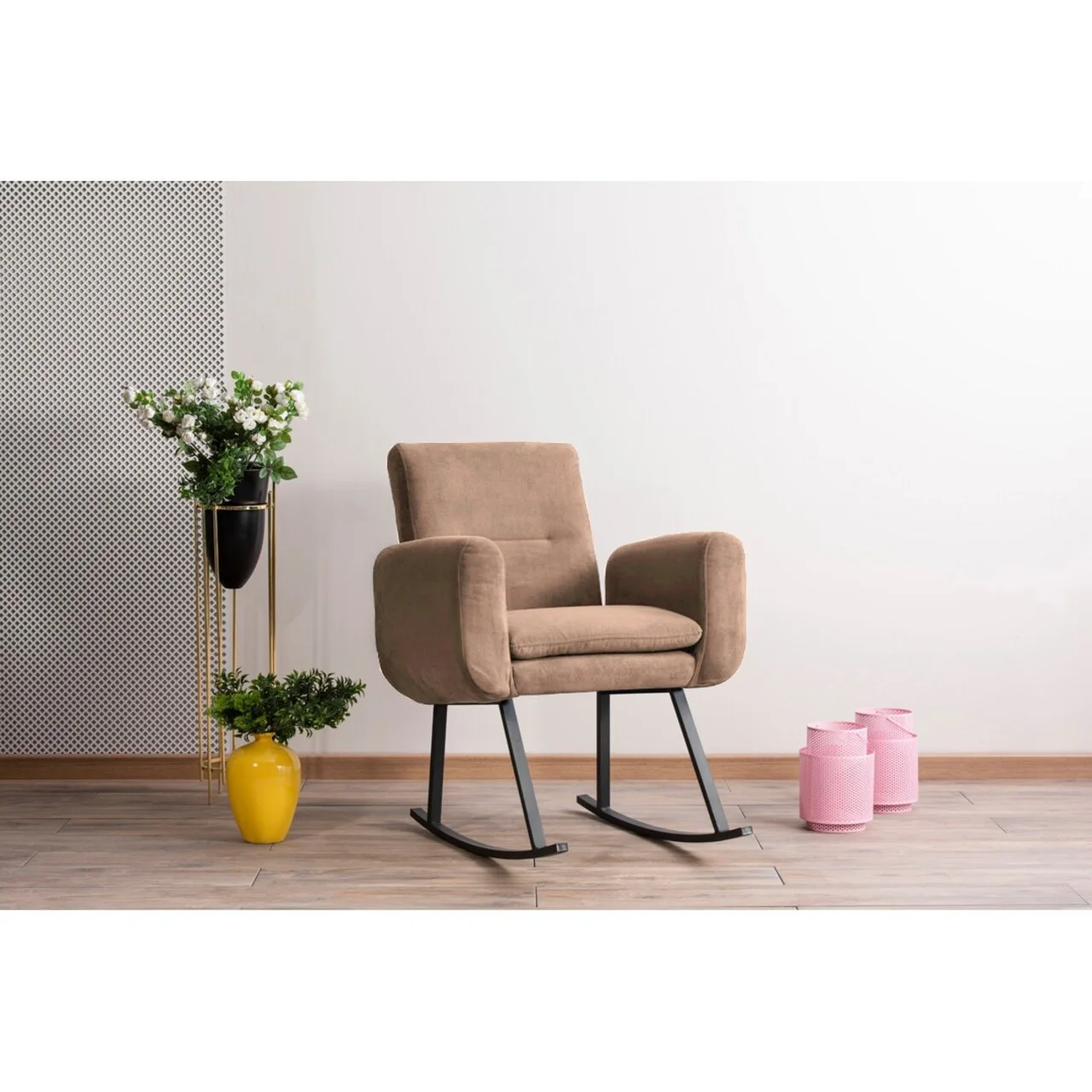 Balansoar, Atelier del Sofa, 859FTN1757, Metal, Maro deschis Balansoar, Atelier del Sofa, 859FTN1757, Metal, Maro deschis