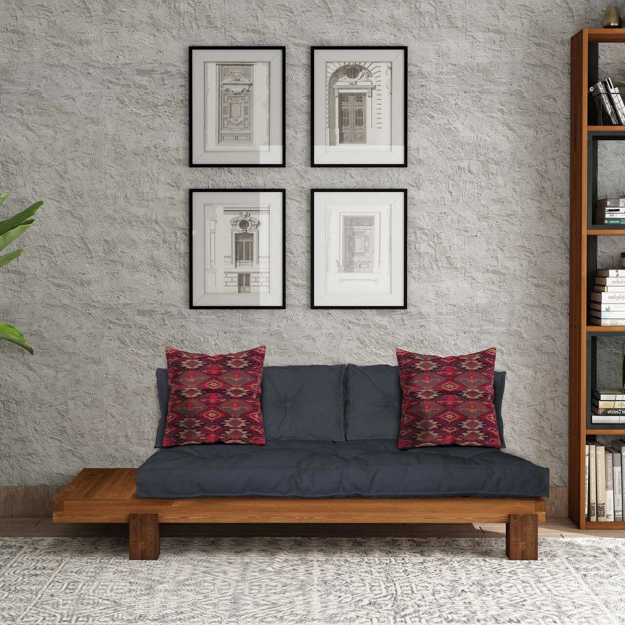 Șezlong, Atelier del Sofa, 135PLT1118, Lemn , Teak / Albastru marin Șezlong, Atelier del Sofa, 135PLT1118, Lemn , Teak / Albastru marin