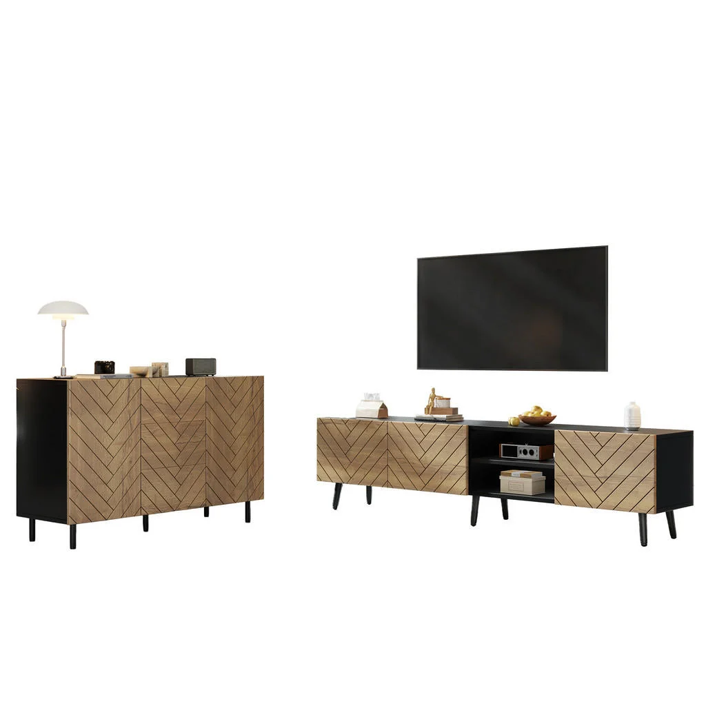 SET TV 180x33,5x45cm și bufet 120x40x76cm SET TV 180x33,5x45cm și bufet 120x40x76cm