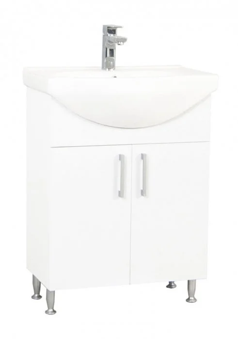 Set Baza si Lavoar seria 001, eco, montat, 60 cm, alb Set Baza si Lavoar seria 001, eco, montat, 60 cm, alb
