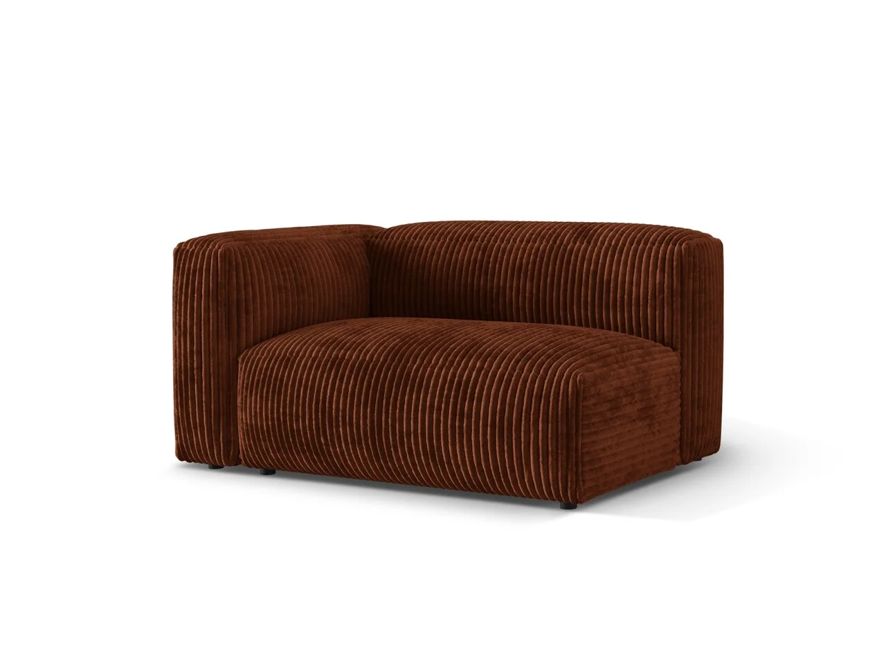 Modul stanga pentru canapea, 1 loc, Martina-212, Micadoni Home, 160x106x75 cm, velur, caramiziu Modul stanga pentru canapea, 1 loc, Martina-212, Micadoni Home, 160x106x75 cm, velur, caramiziu