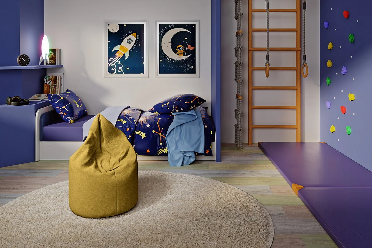 Fotoliu puf ELTAP, Robo, 70x90x70 cm, poliester, mustar Fotoliu puf ELTAP, Robo, 70x90x70 cm, poliester, mustar