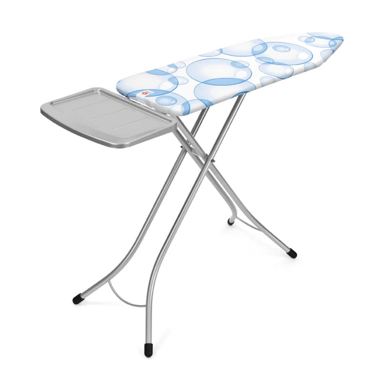 Masa de calcat, Brabantia B, PerfectFlow Bubbles, 124x38 cm, 7 pozitii de reglare, cu suport statie de calcat, polipropilena/otel/bumbac Masa de calcat, Brabantia B, PerfectFlow Bubbles, 124x38 cm, 7 pozitii de reglare, cu suport statie de calcat, polipropilena/otel/bumbac