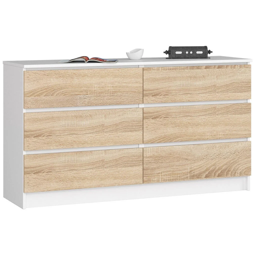 COMODA Alb, stejar Sonoma 77/138/40 COMODA Alb, stejar Sonoma 77/138/40