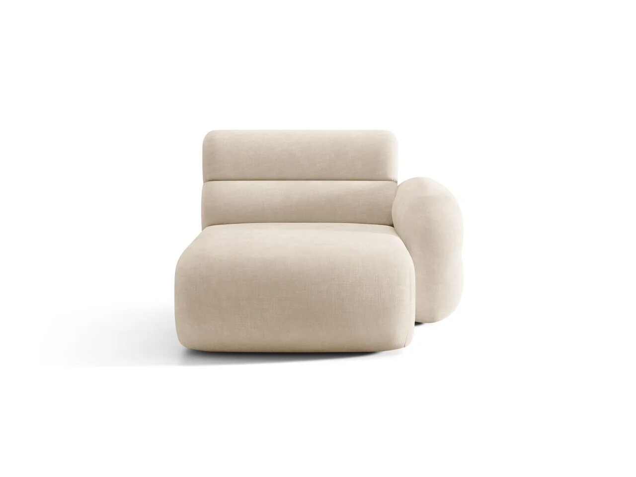 Sezlong living dreapta, Neo, Micadoni Home, 110x165x83 cm, tesatura Chenille, bej deschis Sezlong living dreapta, Neo, Micadoni Home, 110x165x83 cm, tesatura Chenille, bej deschis