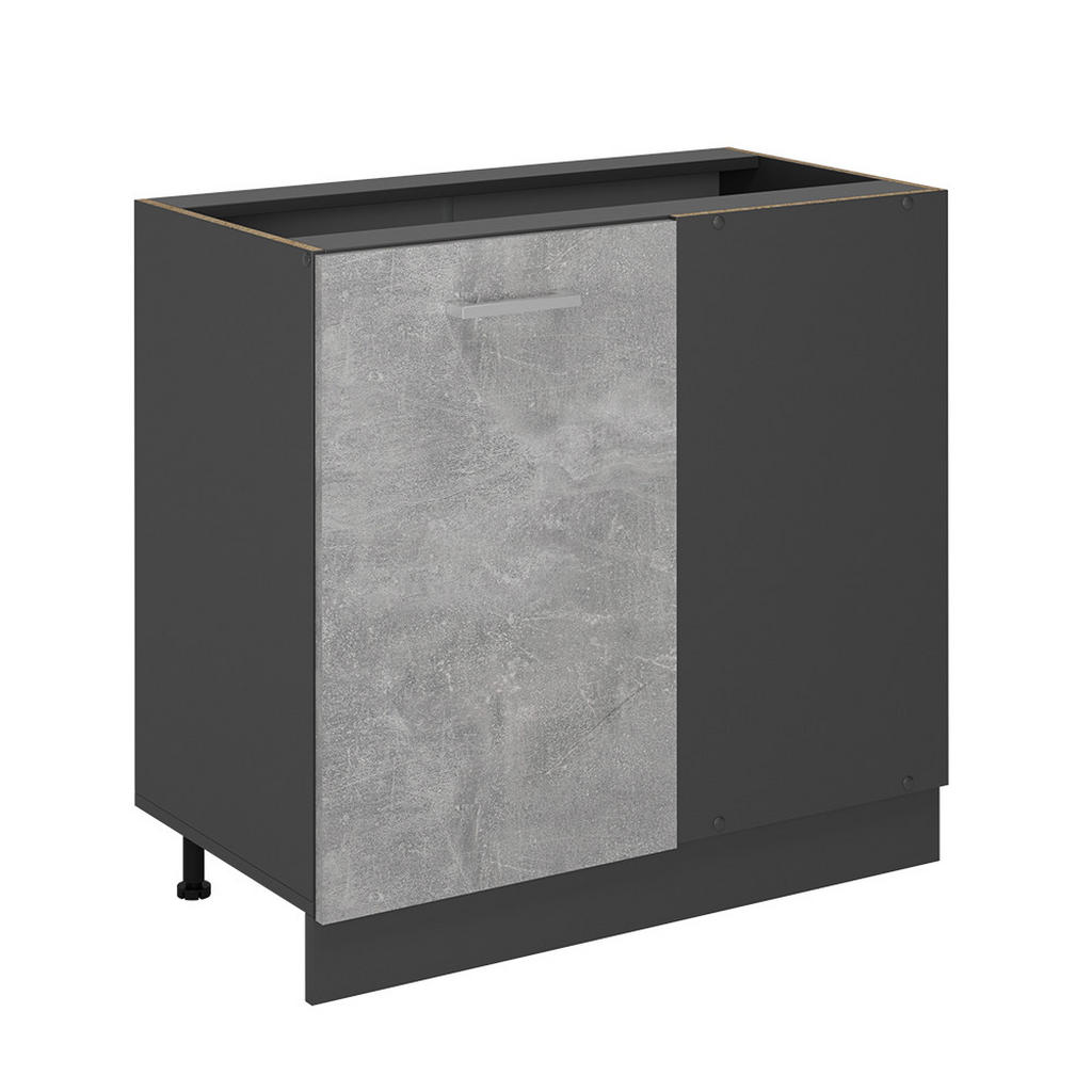 DULAP DE BAZĂ DE COLȚ R-Line beton 86 cm fara blat DULAP DE BAZĂ DE COLȚ R-Line beton 86 cm fara blat