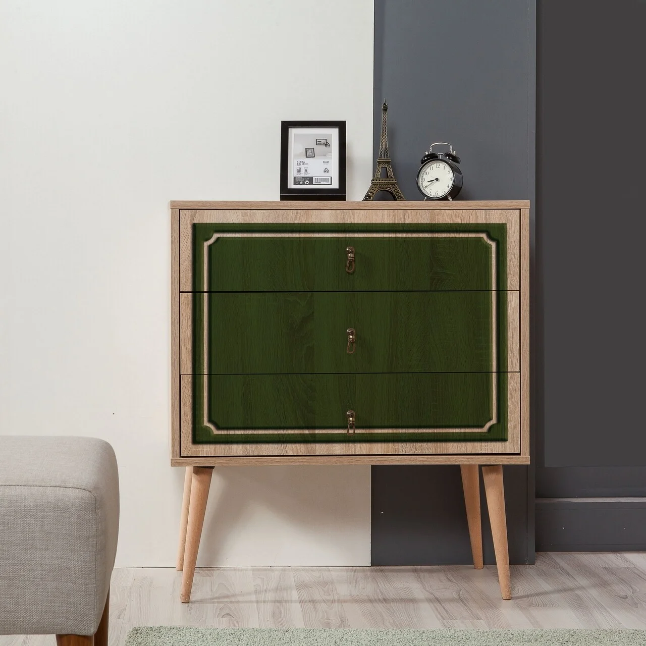 Comoda cu 3 sertare Trio 623, Vella, 80x40x90 cm, multicolor Comoda cu 3 sertare Trio 623, Vella, 80x40x90 cm, multicolor