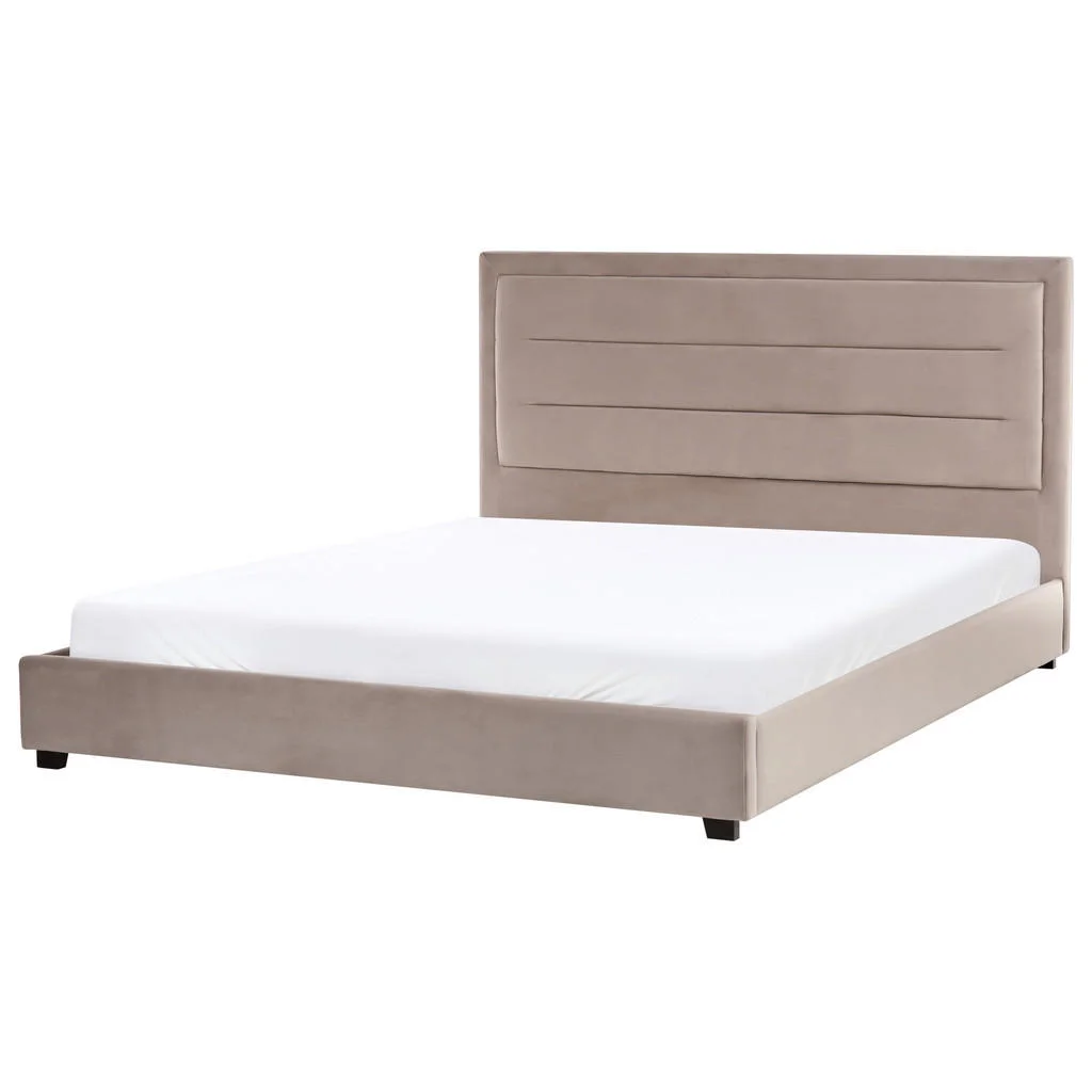 PAT cu somieră 180/200 cm taupe Rouen PAT cu somieră 180/200 cm taupe Rouen