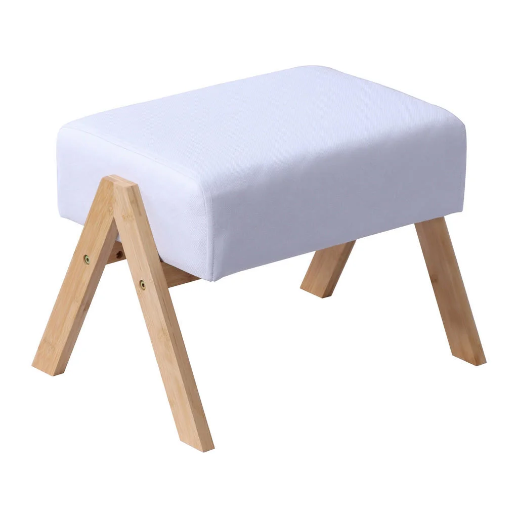 PUF Crem bambus țesătură 30 cm PUF Crem bambus țesătură 30 cm