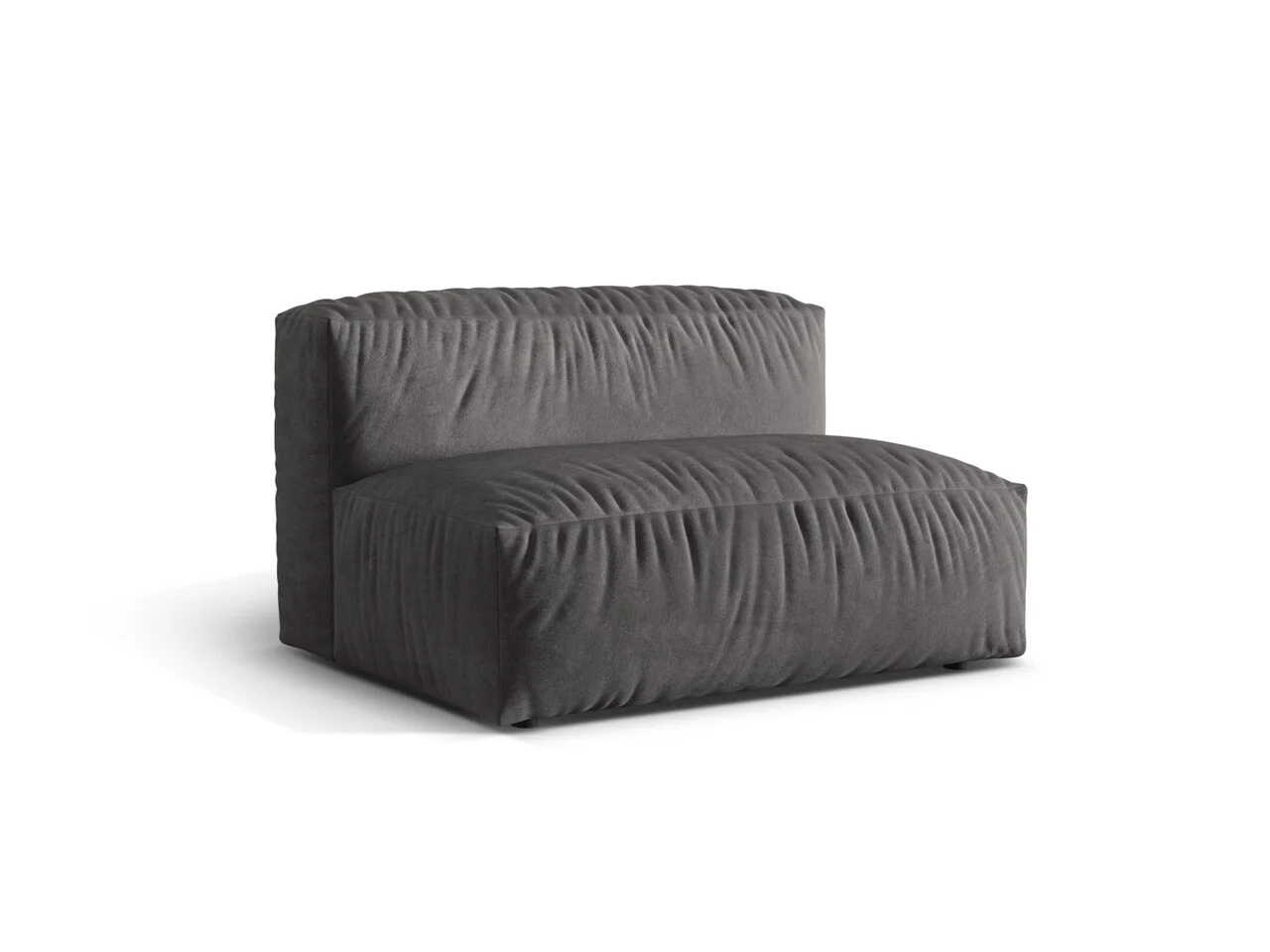 Modul pentru canapea, 1 loc, Martina-120, Micadoni Home, 132x106x75 cm, catifea, gri Modul pentru canapea, 1 loc, Martina-120, Micadoni Home, 132x106x75 cm, catifea, gri