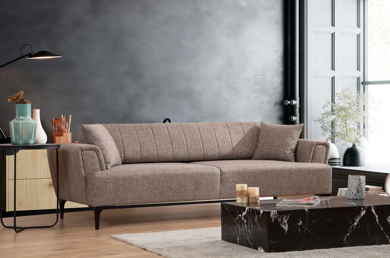 Canapea extensibila 3 locuri, Atelier del Sofa, 560ARE2242, Maro deschis Canapea extensibila 3 locuri, Atelier del Sofa, 560ARE2242, Maro deschis