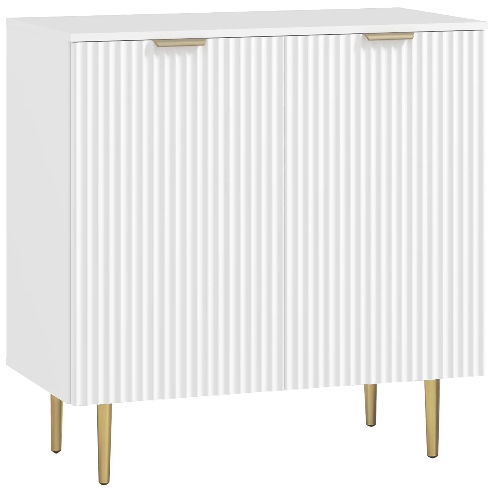 HOMCOM Bufet de bucătărie, Mobilier de depozitare cu 2 uși, Etajeră reglabilă, Picioare metalice ridicate, 80 x 40 x 80 cm, Alb | Aosom Romania HOMCOM Bufet de bucătărie, Mobilier de depozitare cu 2 uși, Etajeră reglabilă, Picioare metalice ridicate, 80 x 40 x 80 cm, Alb | Aosom Romania
