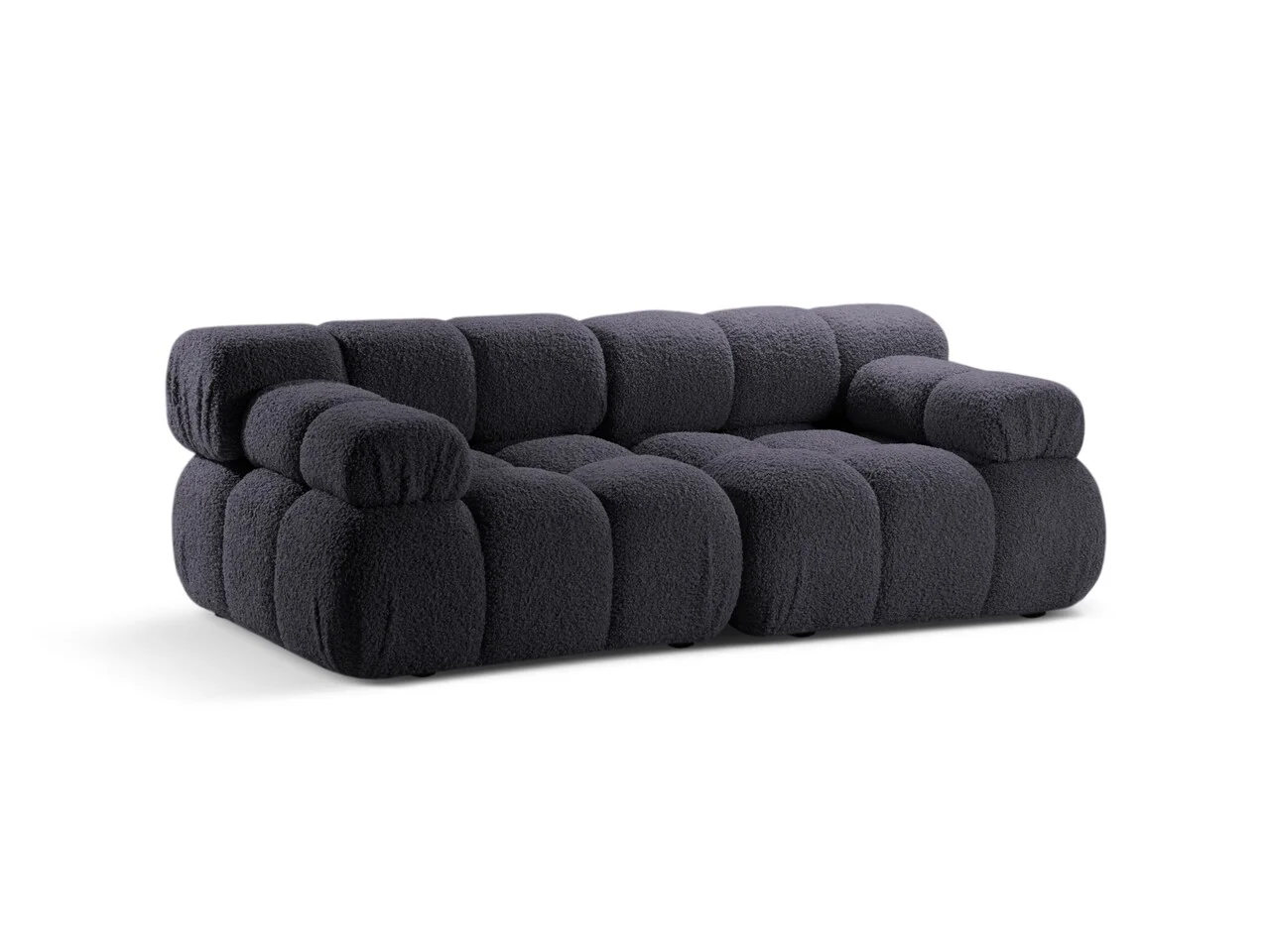 Canapea 2 locuri, Bellis-213, Micadoni Home, 188x94x70 cm, tesatura boucle, grafit Canapea 2 locuri, Bellis-213, Micadoni Home, 188x94x70 cm, tesatura boucle, grafit