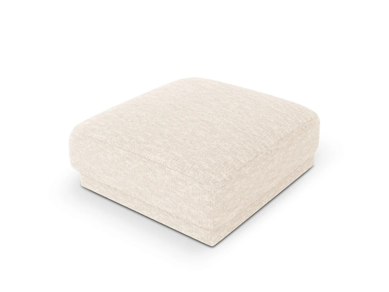 Taburet, Miley, Micadoni Home, BL, 85x85x42 cm, poliester chenille, bej deschis Taburet, Miley, Micadoni Home, BL, 85x85x42 cm, poliester chenille, bej deschis