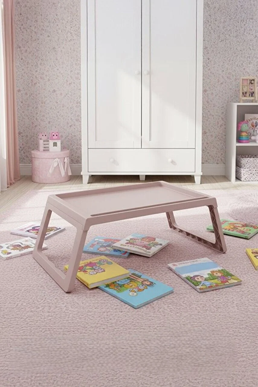Masuta laptop, Hanah Home, Lavine, 56x26.3x36 cm, PLASTIC, Roz pudra Masuta laptop, Hanah Home, Lavine, 56x26.3x36 cm, PLASTIC, Roz pudra