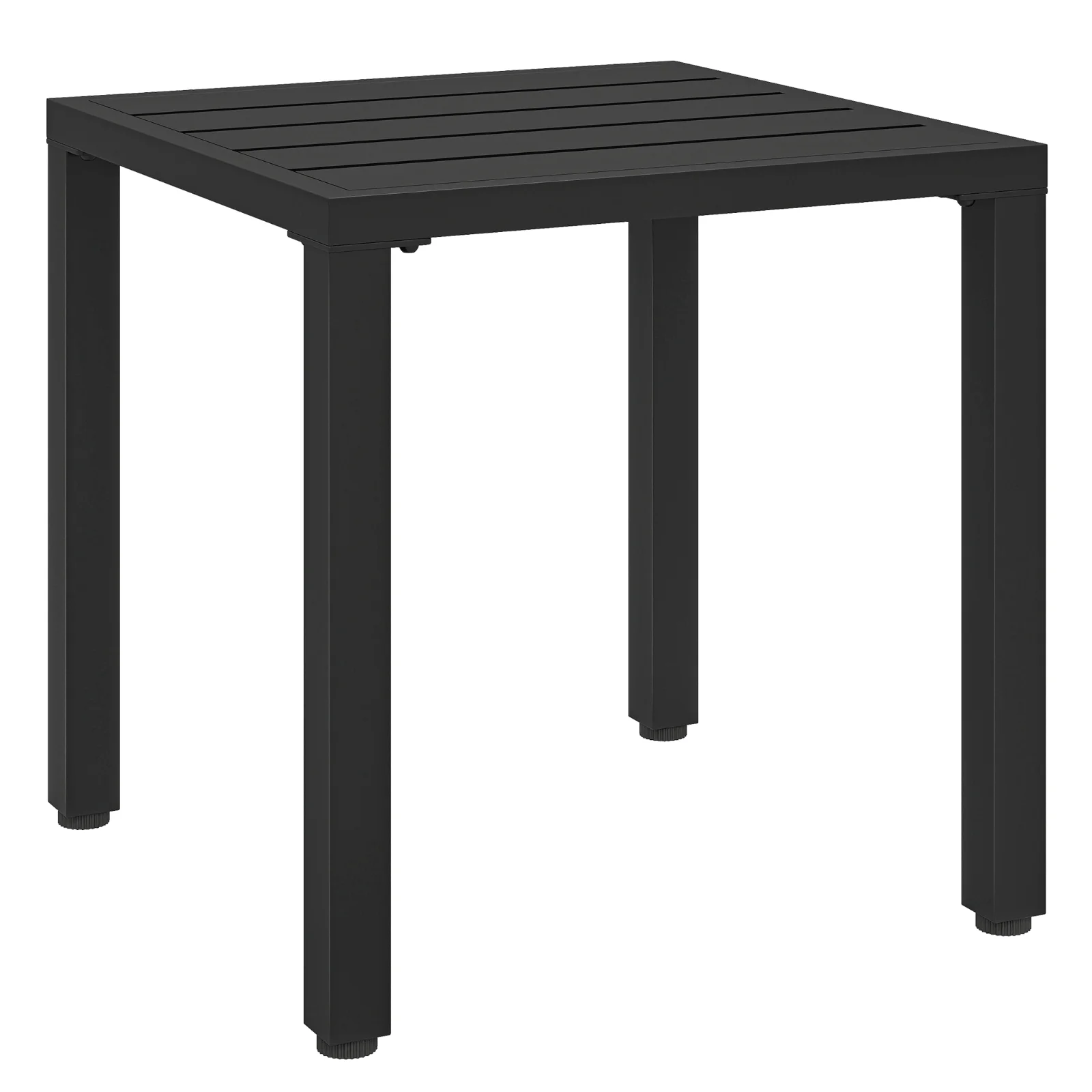 Outsunny Măsuță laterală de grădină, masă rezistentă la intemperii cu design lamelar, pătrată, 45 x 45 x 45,5 cm | Aosom Romania Outsunny Măsuță laterală de grădină, masă rezistentă la intemperii cu design lamelar, pătrată, 45 x 45 x 45,5 cm | Aosom Romania