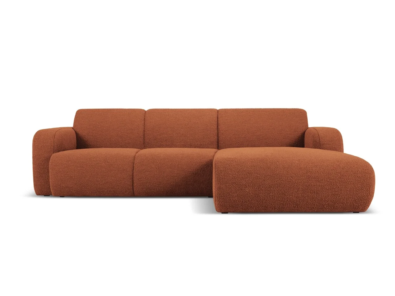 Coltar dreapta 4 locuri, Molino-101, Micadoni Home, 250x170x72 cm, tesatura boucle, teracota Coltar dreapta 4 locuri, Molino-101, Micadoni Home, 250x170x72 cm, tesatura boucle, teracota