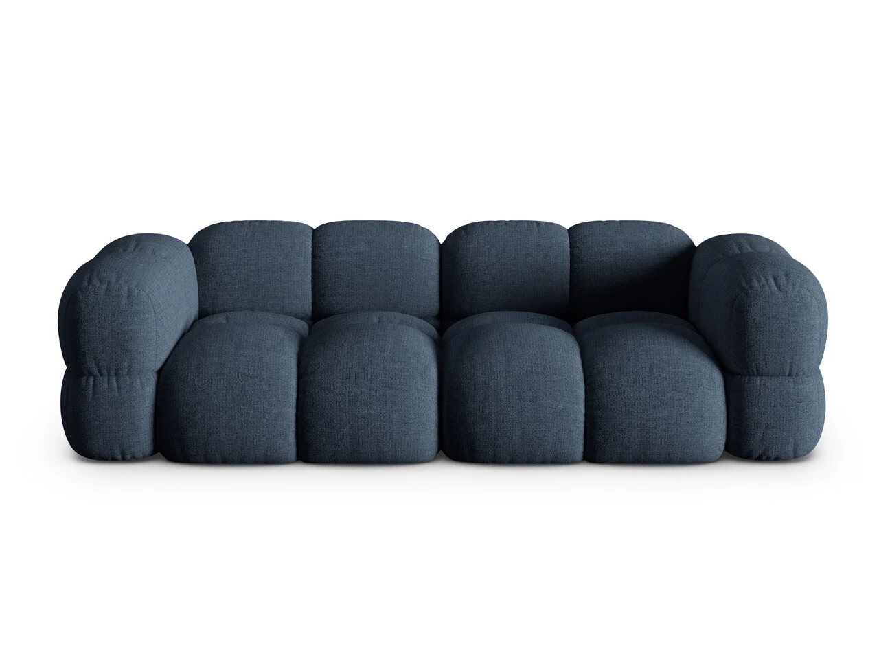 Canapea 4 locuri, Loretto, Cosmopolitan Design, 250x100x68 cm, tesatura structurata, albastru inchis Canapea 4 locuri, Loretto, Cosmopolitan Design, 250x100x68 cm, tesatura structurata, albastru inchis