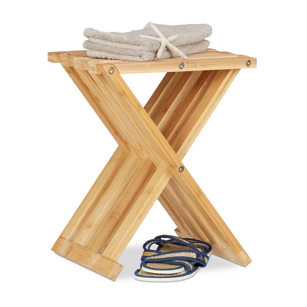 TABURET Natural bambus pliabil 42x32x27,5 cm TABURET Natural bambus pliabil 42x32x27,5 cm