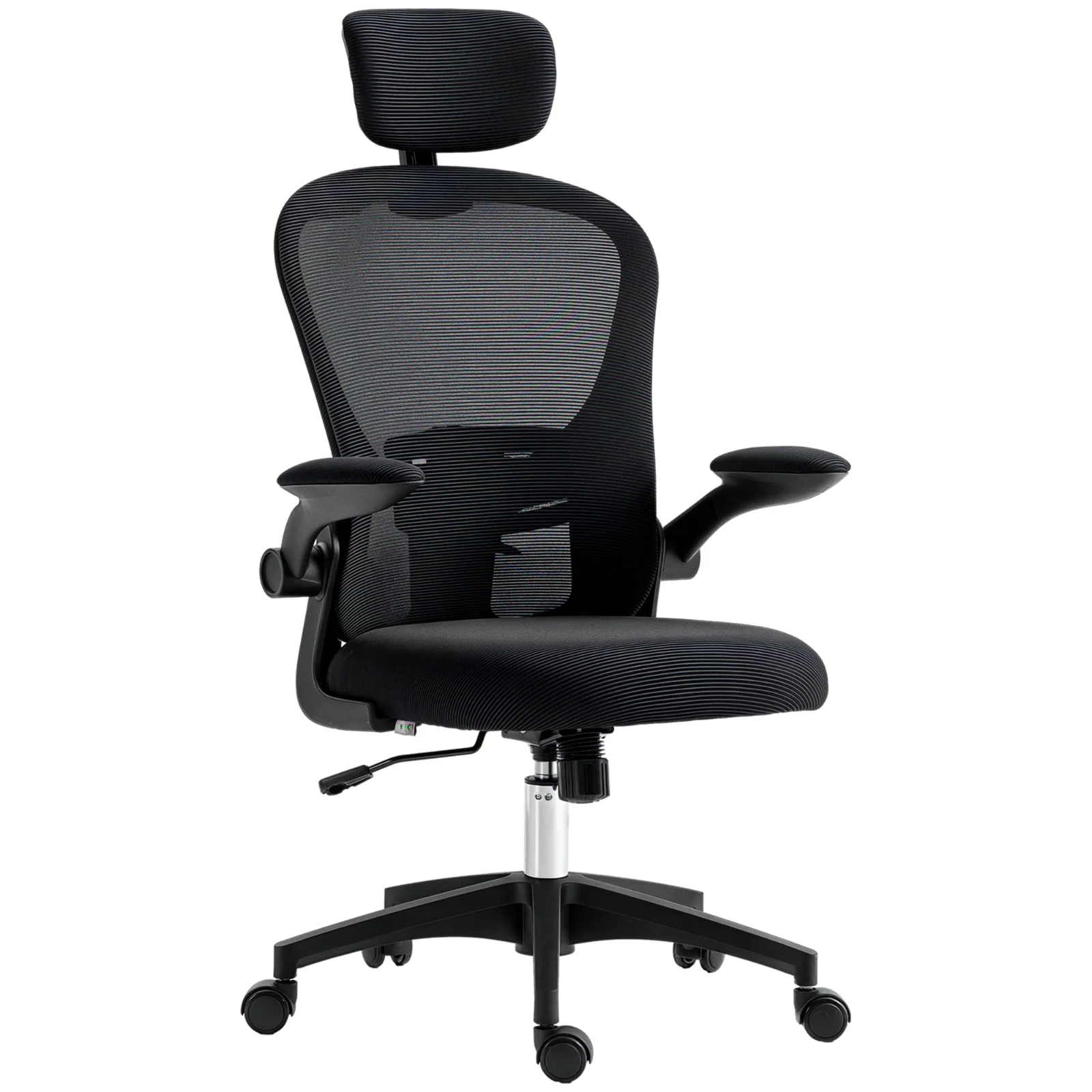 Vinsetto Scaun de Birou din Plasă Scaun de Escritorio Spătar Înalt Suport de Cap Ajustabil Suport Lombar 4D 62x64x120 cm Negru | Aosom Romania Vinsetto Scaun de Birou din Plasă Scaun de Escritorio Spătar Înalt Suport de Cap Ajustabil Suport Lombar 4D 62x64x120 cm Negru | Aosom Romania