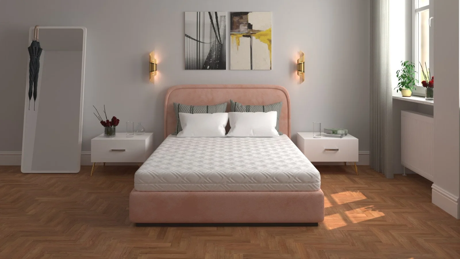 Saltea cu spumă poliuretanică 7 Zone SOMNART 100x200, înălțime 17 cm, ortopedică, husă detașabilă cu fermoar, fermitate medie Saltea cu spumă poliuretanică 7 Zone SOMNART 100x200, înălțime 17 cm, ortopedică, husă detașabilă cu fermoar, fermitate medie