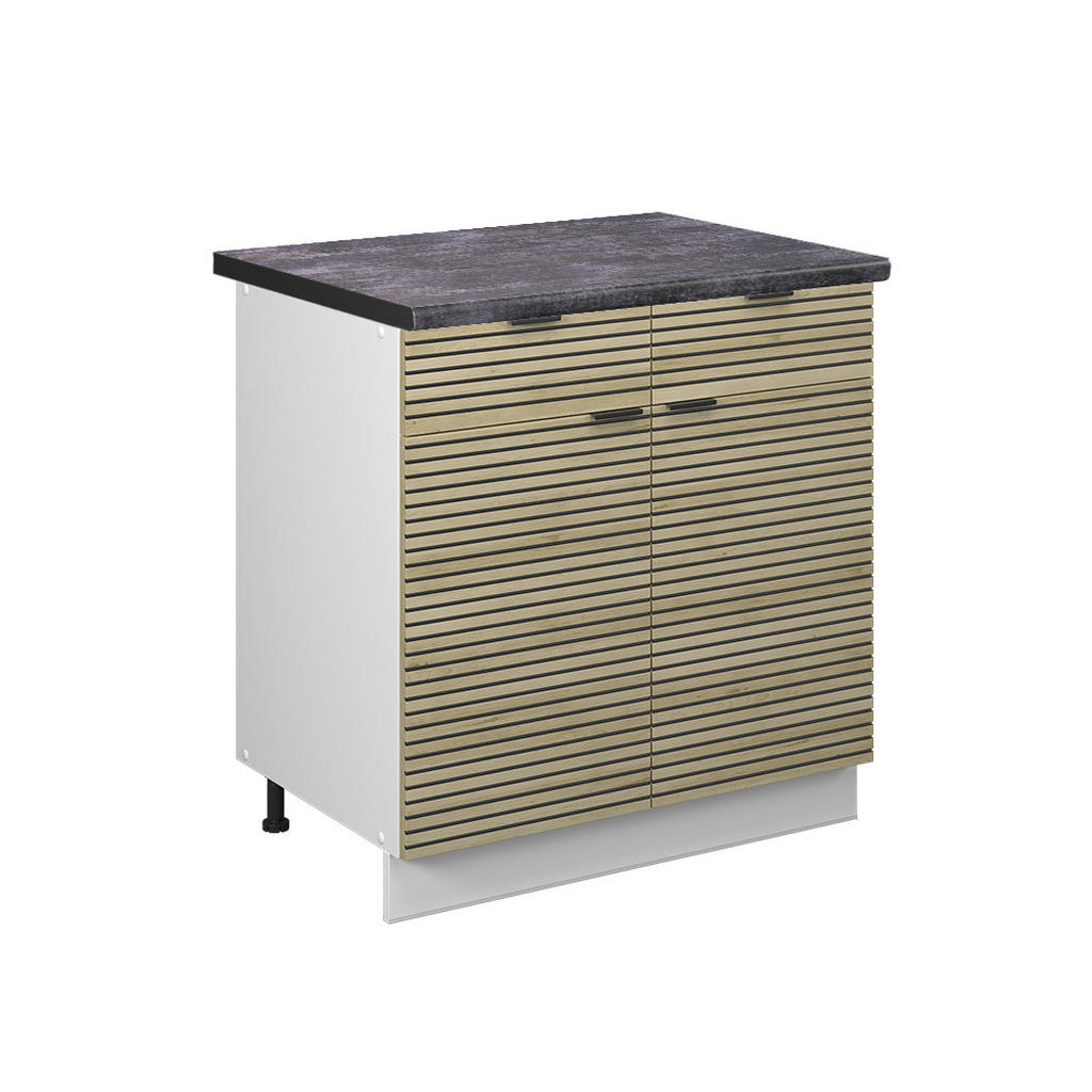 DULAP DE BAZĂ DE BUCĂTĂRIE Fame-Line Panou de stejar 80 cm , AP Antracit DULAP DE BAZĂ DE BUCĂTĂRIE Fame-Line Panou de stejar 80 cm , AP Antracit