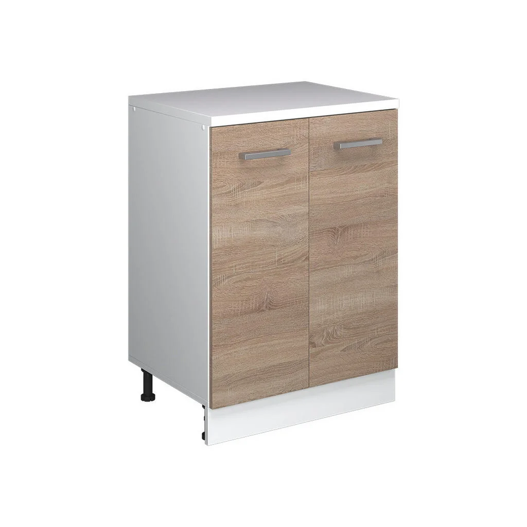 DULAP DE EXTENSIE Rion, Sonoma/Alb, 60 x 46 cm fără înclinare cu 2 uși DULAP DE EXTENSIE Rion, Sonoma/Alb, 60 x 46 cm fără înclinare cu 2 uși