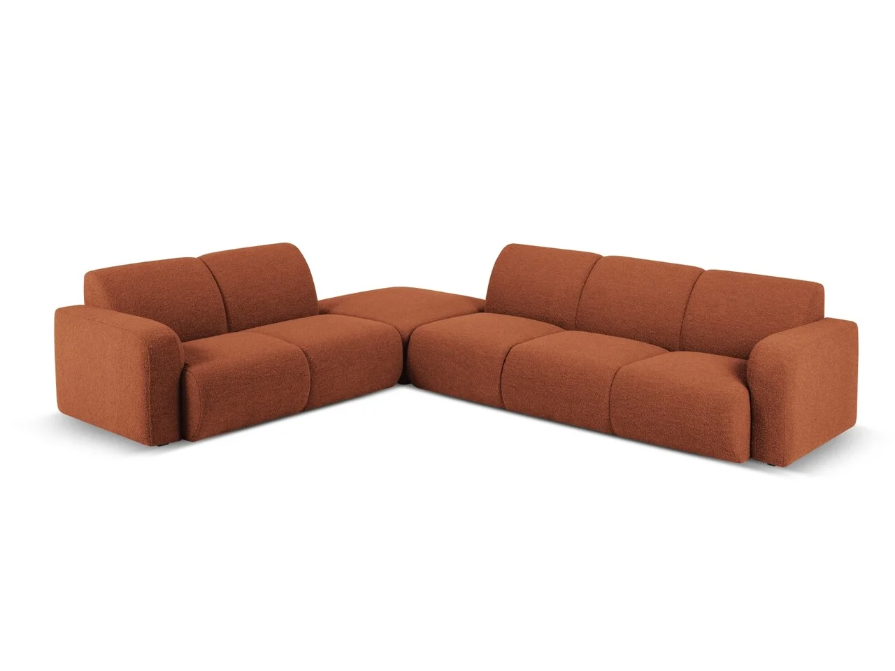 Coltar stanga 6 locuri, Molino-101, Micadoni Home, 315x250x72 cm, tesatura boucle, teracota Coltar stanga 6 locuri, Molino-101, Micadoni Home, 315x250x72 cm, tesatura boucle, teracota