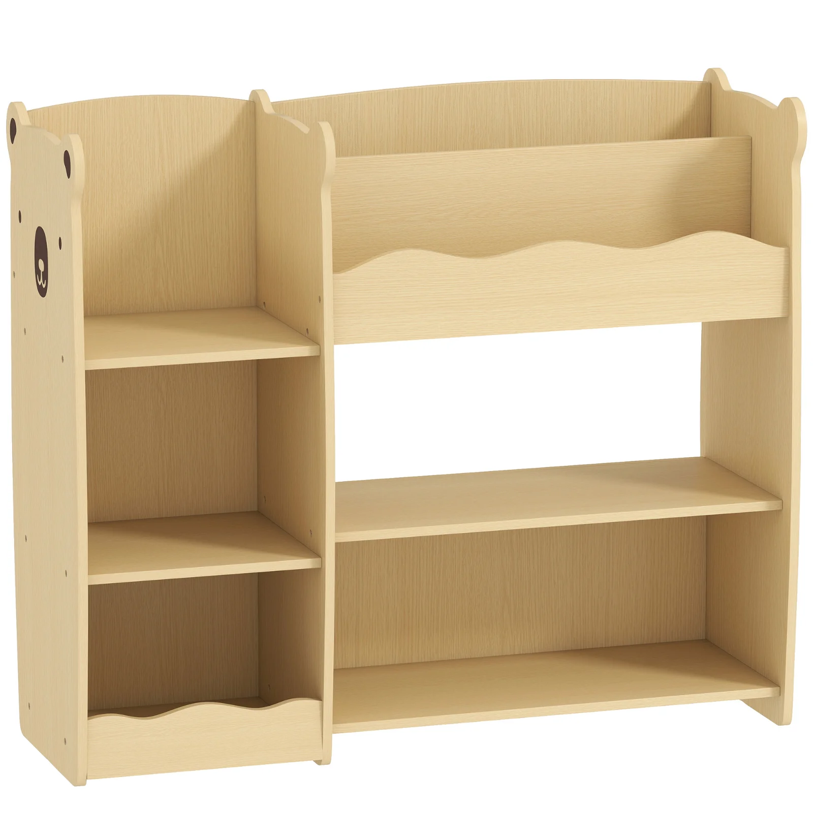 AIYAPLAY Raft pentru Jucării pentru Copii 3-8 Ani cu 7 Rafturi Deschise, Mobilier pentru Copii din MDF, 92x29x79 cm, Culoare Lemn | Aosom Romania AIYAPLAY Raft pentru Jucării pentru Copii 3-8 Ani cu 7 Rafturi Deschise, Mobilier pentru Copii din MDF, 92x29x79 cm, Culoare Lemn | Aosom Romania