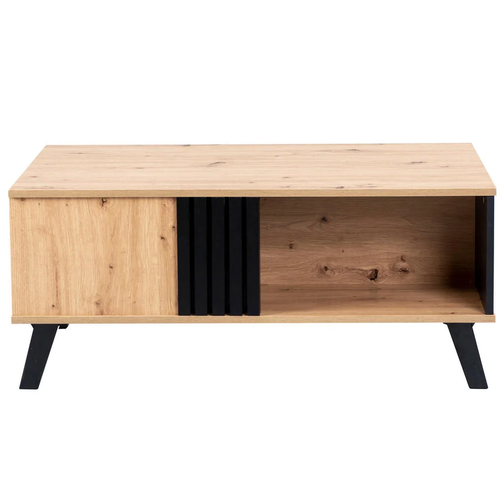 MĂSUȚĂ DE CAFEA Lemn și efect negru 100/60/43 cm MĂSUȚĂ DE CAFEA Lemn și efect negru 100/60/43 cm