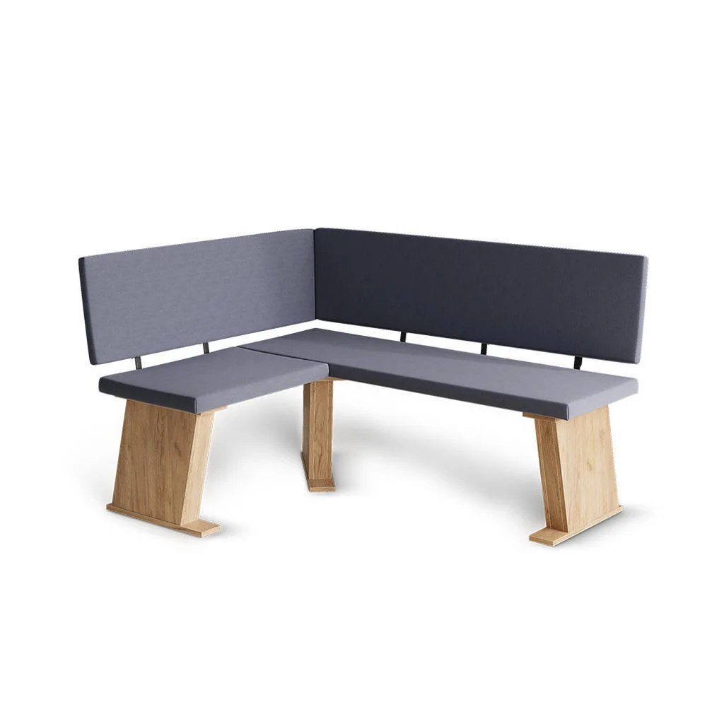 BANCĂ DE COLȚ PENTRU SUFRAGERIE Rivon, Stejar auriu/antracit, 120 x 150 cm Colțul din dreapta BANCĂ DE COLȚ PENTRU SUFRAGERIE Rivon, Stejar auriu/antracit, 120 x 150 cm Colțul din dreapta