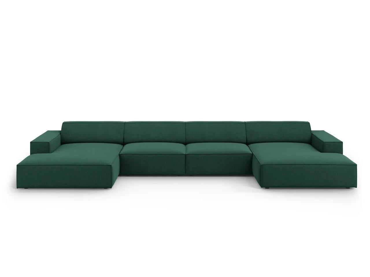 Canapea panoramica 6 locuri, Jodie, Micadoni Home, BL, 364x166x70 cm, poliester, verde Canapea panoramica 6 locuri, Jodie, Micadoni Home, BL, 364x166x70 cm, poliester, verde