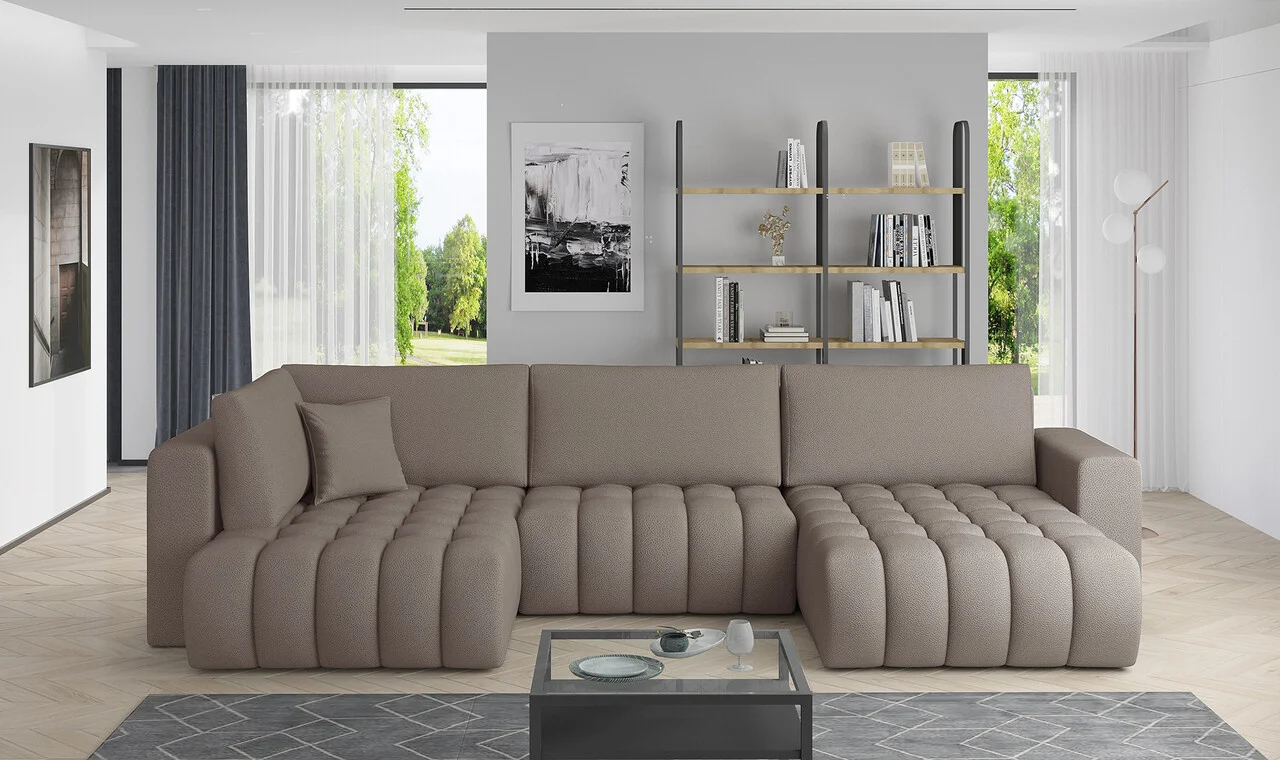 Coltar extensibil dreapta 6 locuri ELTAP, RT-07SA, Bonito, 350x175x92 cm, lemn/poliester, bej Coltar extensibil dreapta 6 locuri ELTAP, RT-07SA, Bonito, 350x175x92 cm, lemn/poliester, bej