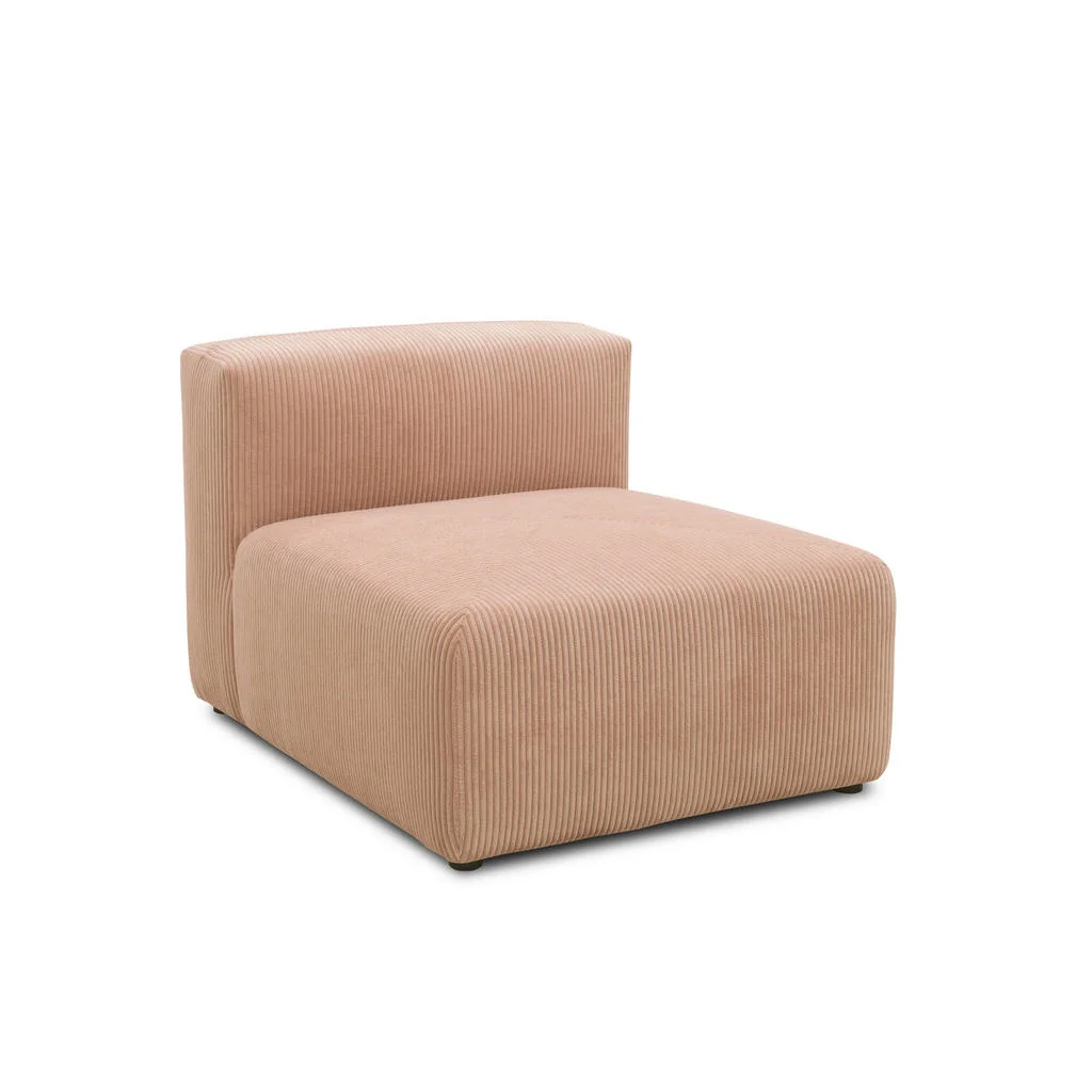 Element Canapea Modulară, textil, roz, auriu rose Element Canapea Modulară, textil, roz, auriu rose