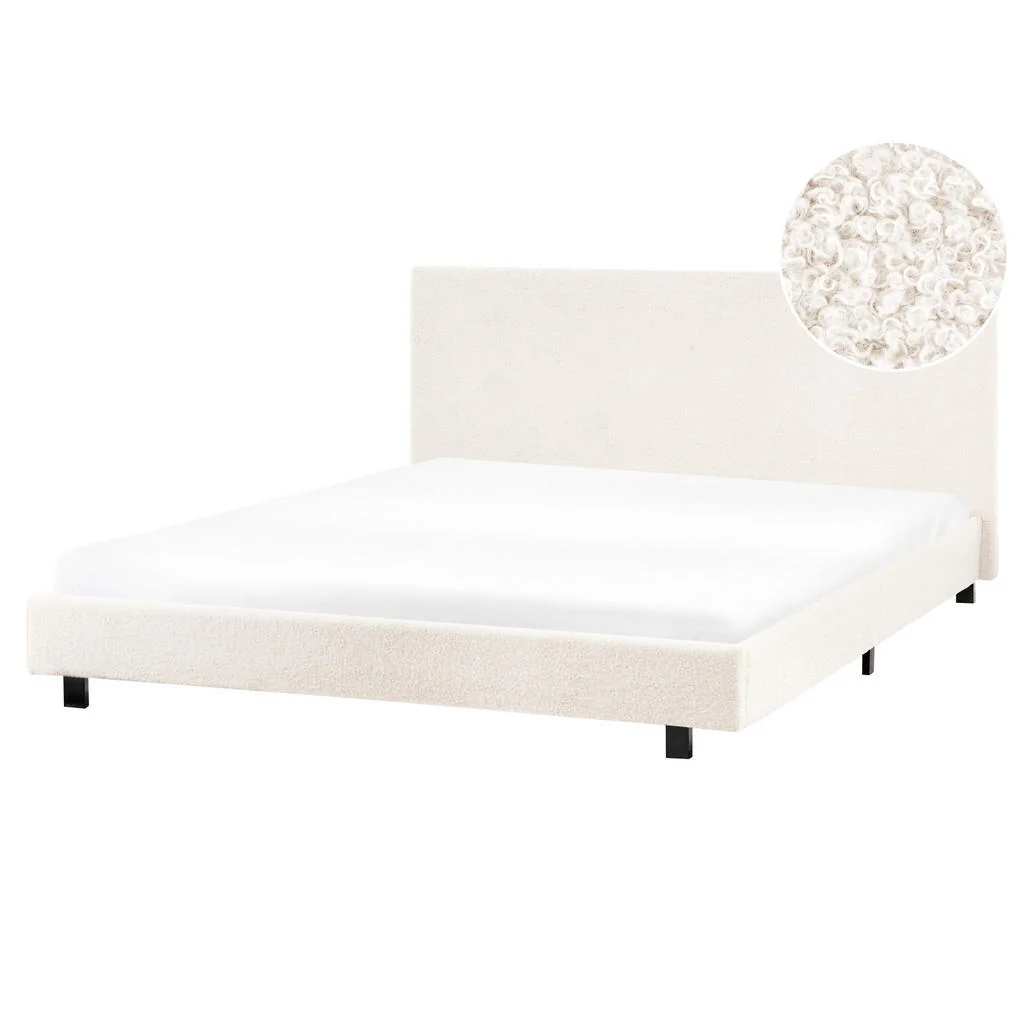 PAT cu somieră 160/200 cm alb crem Albi PAT cu somieră 160/200 cm alb crem Albi
