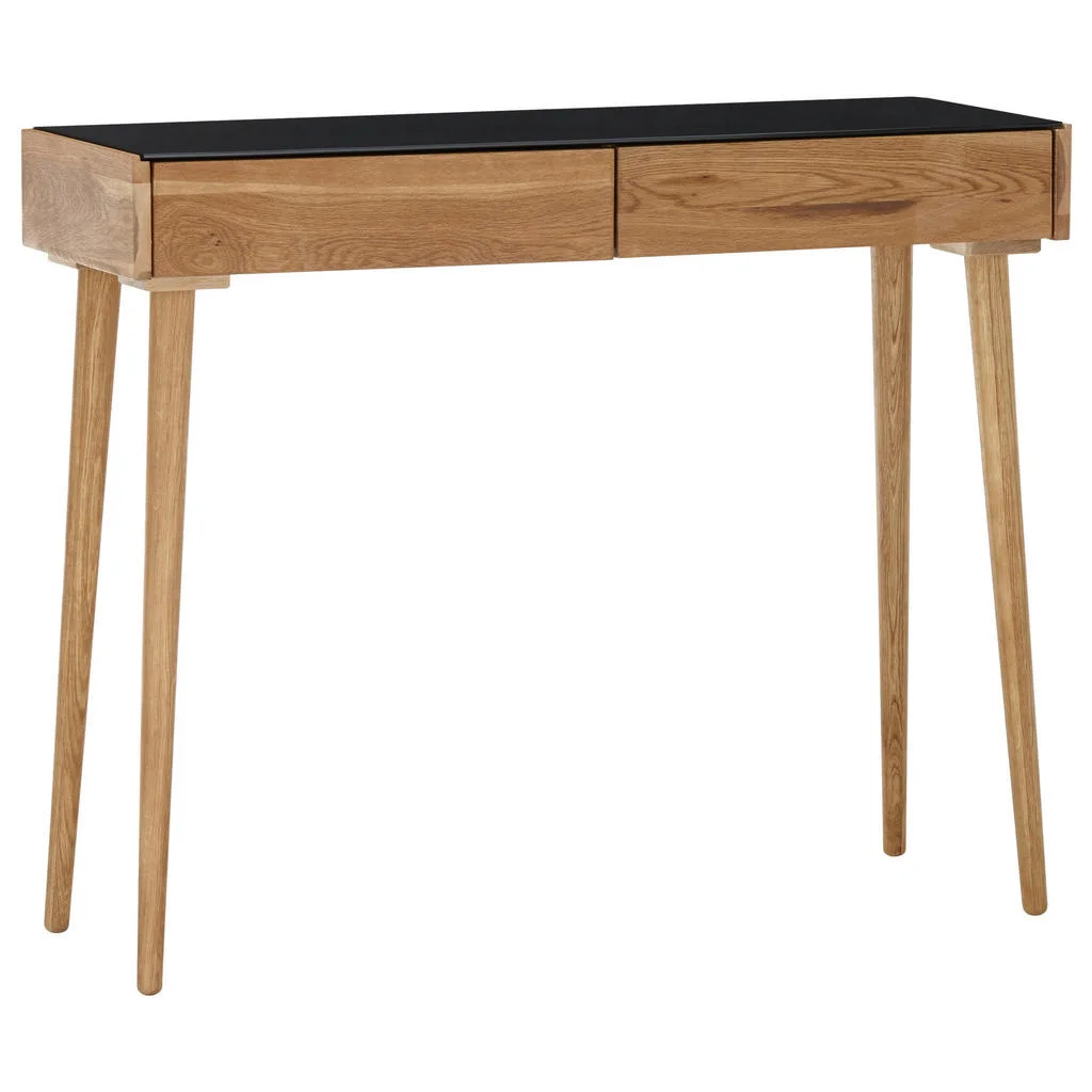 Masă Tip Consolă din lemn, sticlă, material pe bază de lemn, 100/35/80 cm Masă Tip Consolă din lemn, sticlă, material pe bază de lemn, 100/35/80 cm