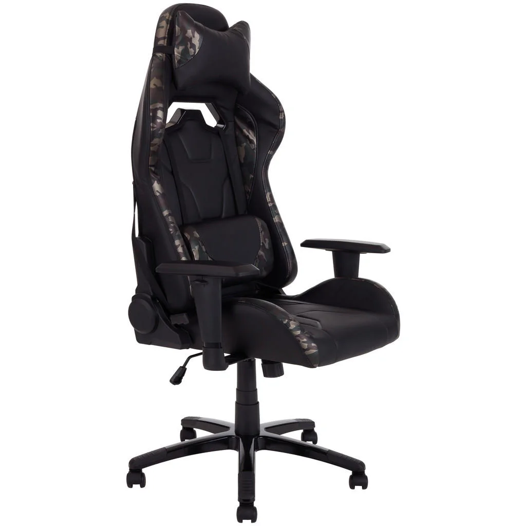 Scaun De Gaming, imitație piele, verde, negru Scaun De Gaming, imitație piele, verde, negru
