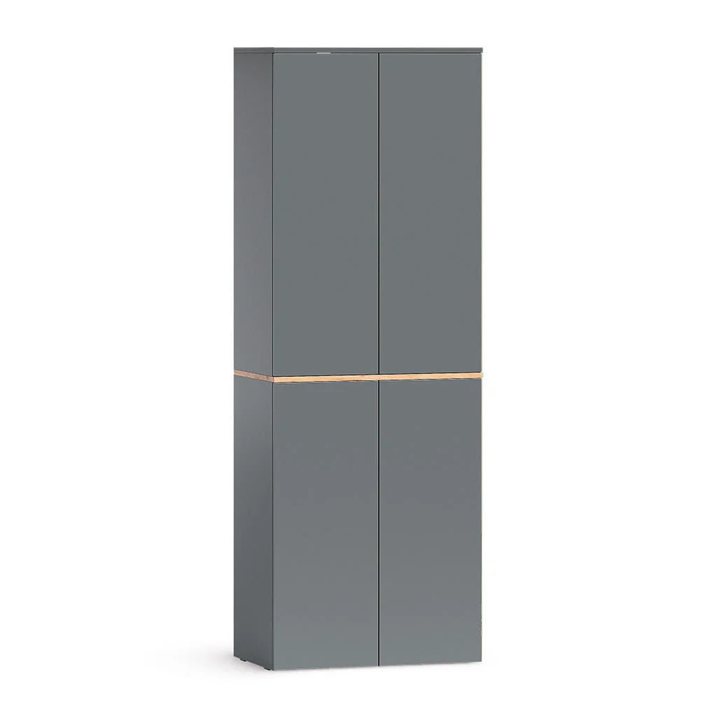 DULAP ÎNALT Viktor, antracit/Stejar auriu, 68x188.6 cm cu 6 compartimente închise DULAP ÎNALT Viktor, antracit/Stejar auriu, 68x188.6 cm cu 6 compartimente închise
