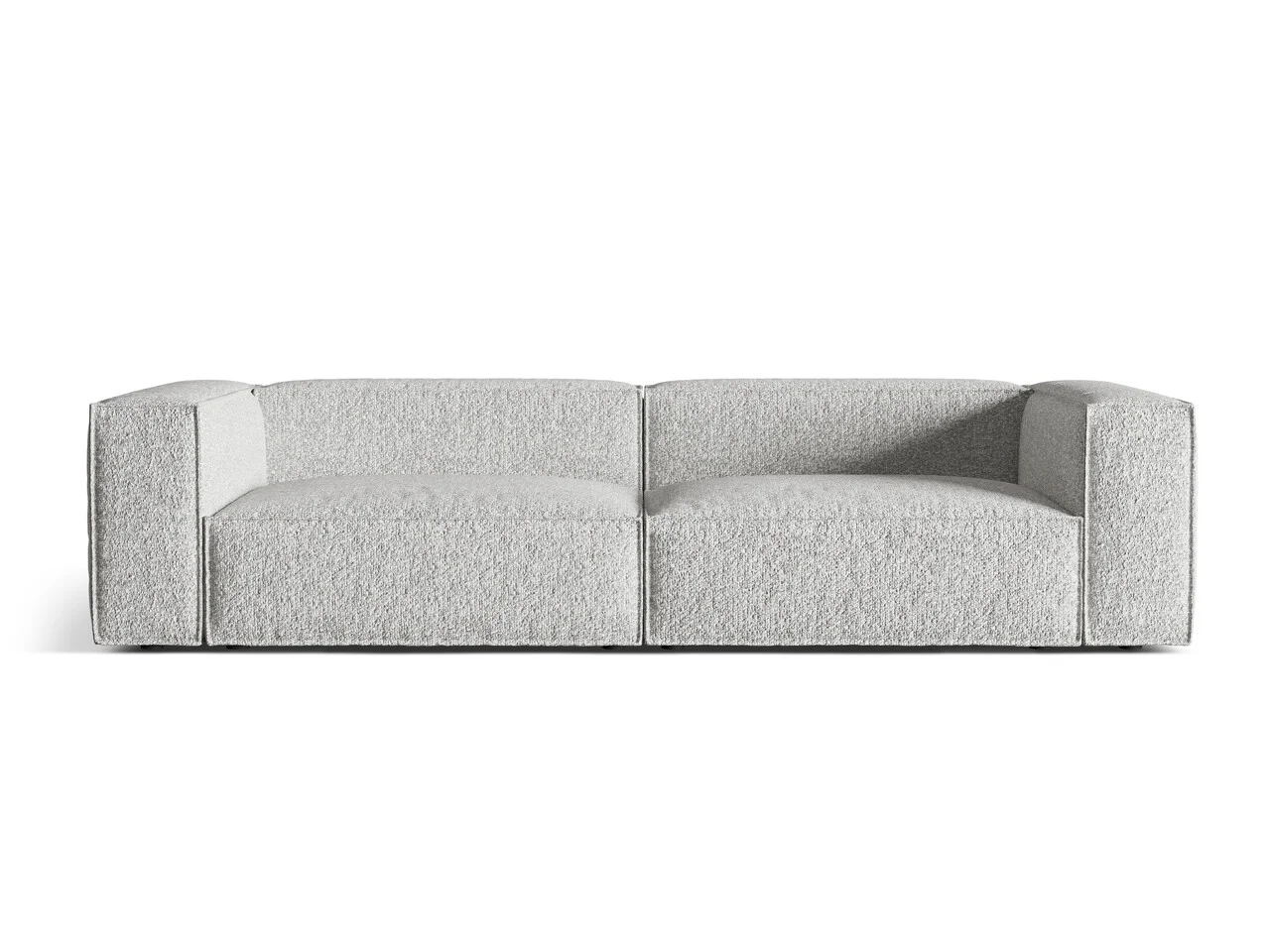 Canapea 5 locuri, Nuria-260, Micadoni Home, 290x110x72 cm, tesatura boucle, argintiu Canapea 5 locuri, Nuria-260, Micadoni Home, 290x110x72 cm, tesatura boucle, argintiu