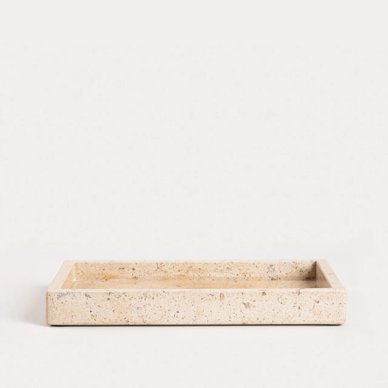 Tava decorativa Marmuri, Homla, 25x15x3 cm, marmura, bej Tava decorativa Marmuri, Homla, 25x15x3 cm, marmura, bej