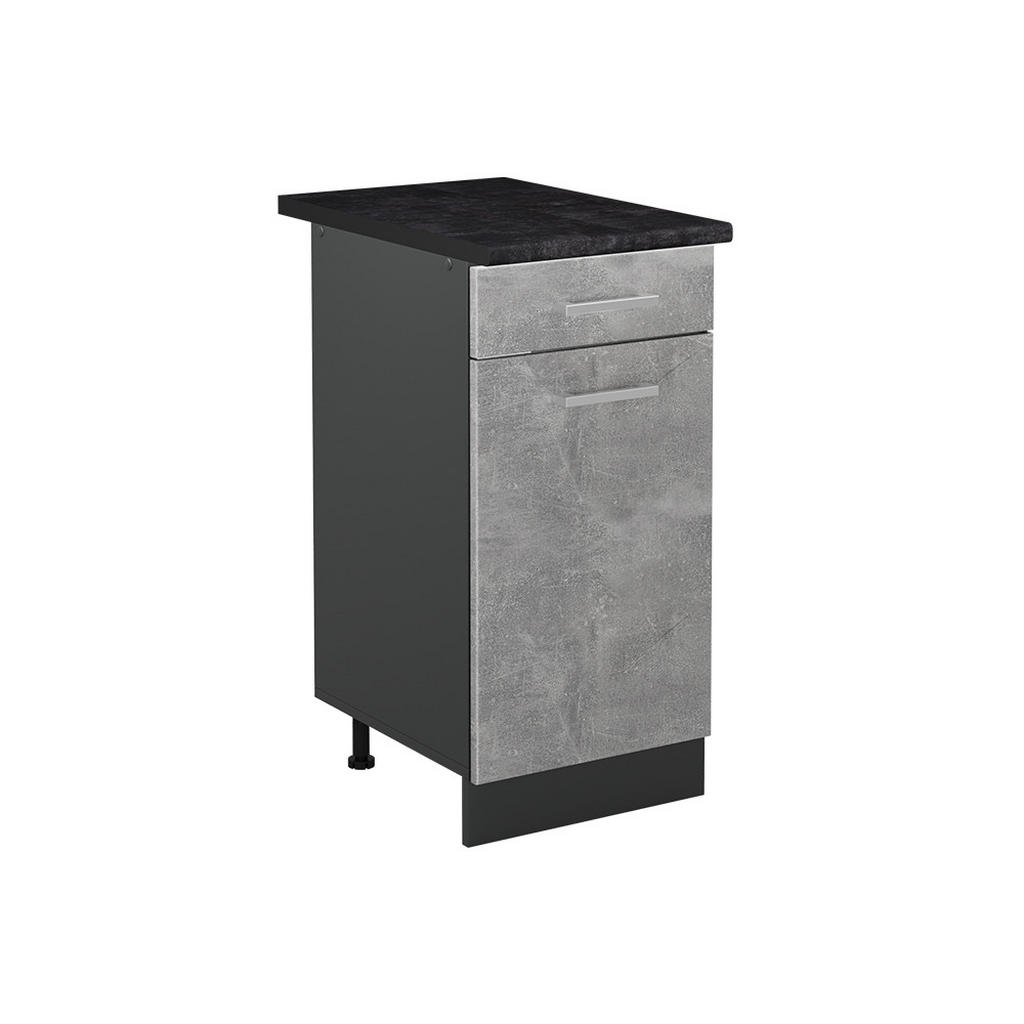 DULAP DE BAZĂ DE BUCĂTĂRIE R-Line, beton/antracit, 40 cm стільниця Антрацит DULAP DE BAZĂ DE BUCĂTĂRIE R-Line, beton/antracit, 40 cm стільниця Антрацит
