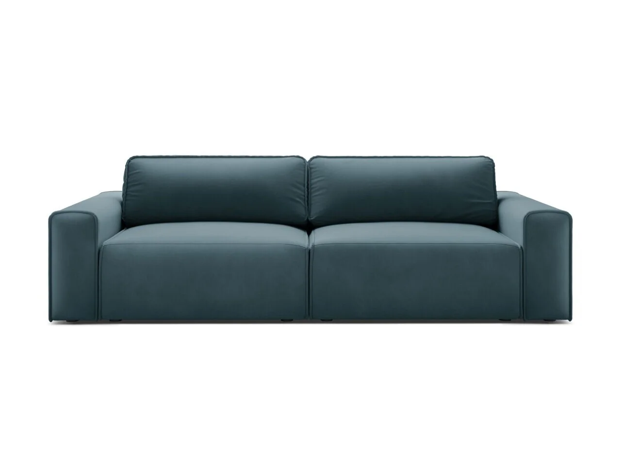 Canapea extensibila 3 locuri, Victor, Micadoni Home, 246x100x83 cm, catifea, albastru Canapea extensibila 3 locuri, Victor, Micadoni Home, 246x100x83 cm, catifea, albastru