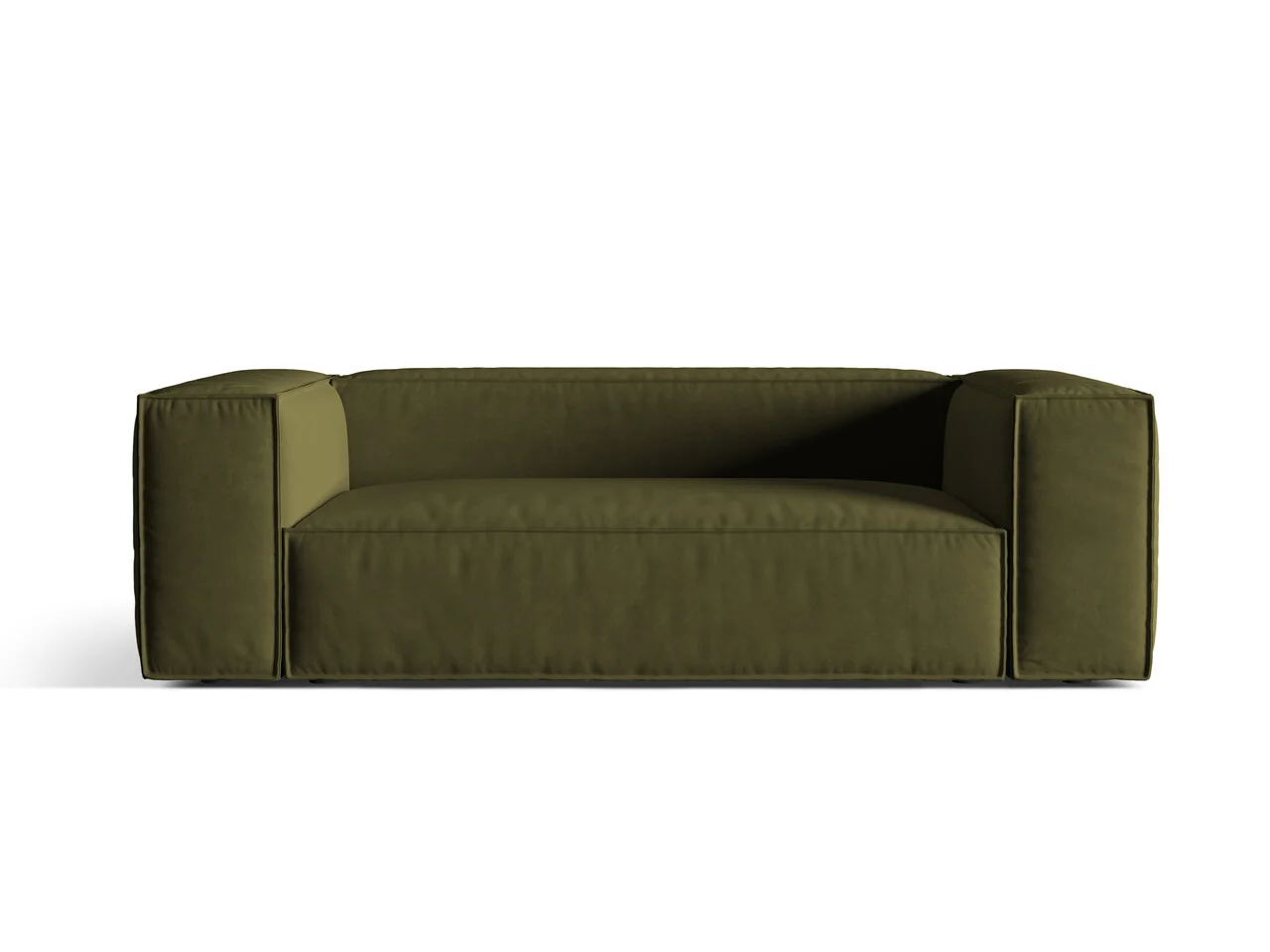 Canapea 3 locuri, Nuria-88, Micadoni Home, 210x110x72 cm, catifea, verde moss melange Canapea 3 locuri, Nuria-88, Micadoni Home, 210x110x72 cm, catifea, verde moss melange