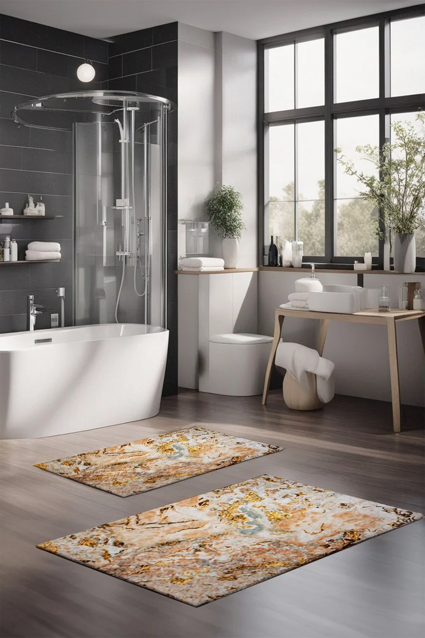 Set covorase de baie, L'essentiel Maison, CT-5058, Multicolor Set covorase de baie, L'essentiel Maison, CT-5058, Multicolor