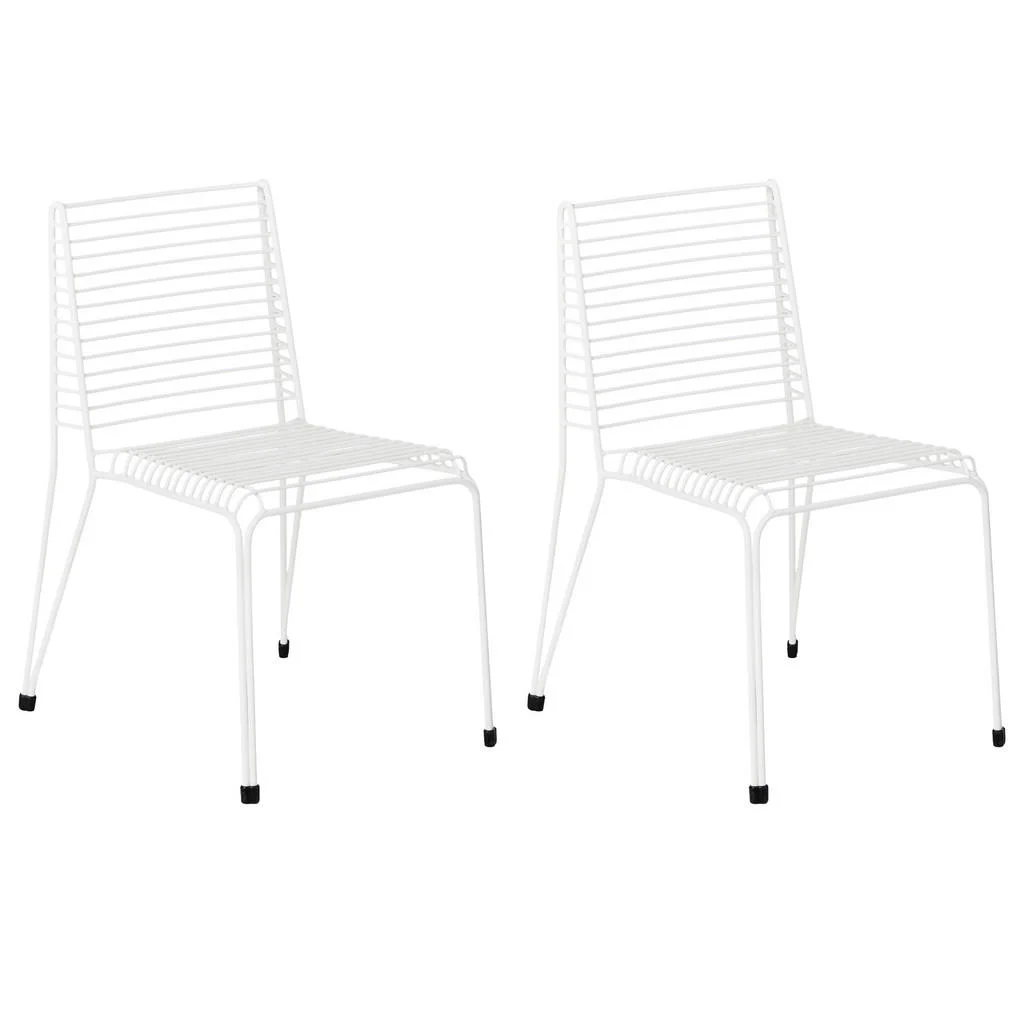 SCAUN DE GRĂDINĂ set de 2 metal alb Chieve SCAUN DE GRĂDINĂ set de 2 metal alb Chieve