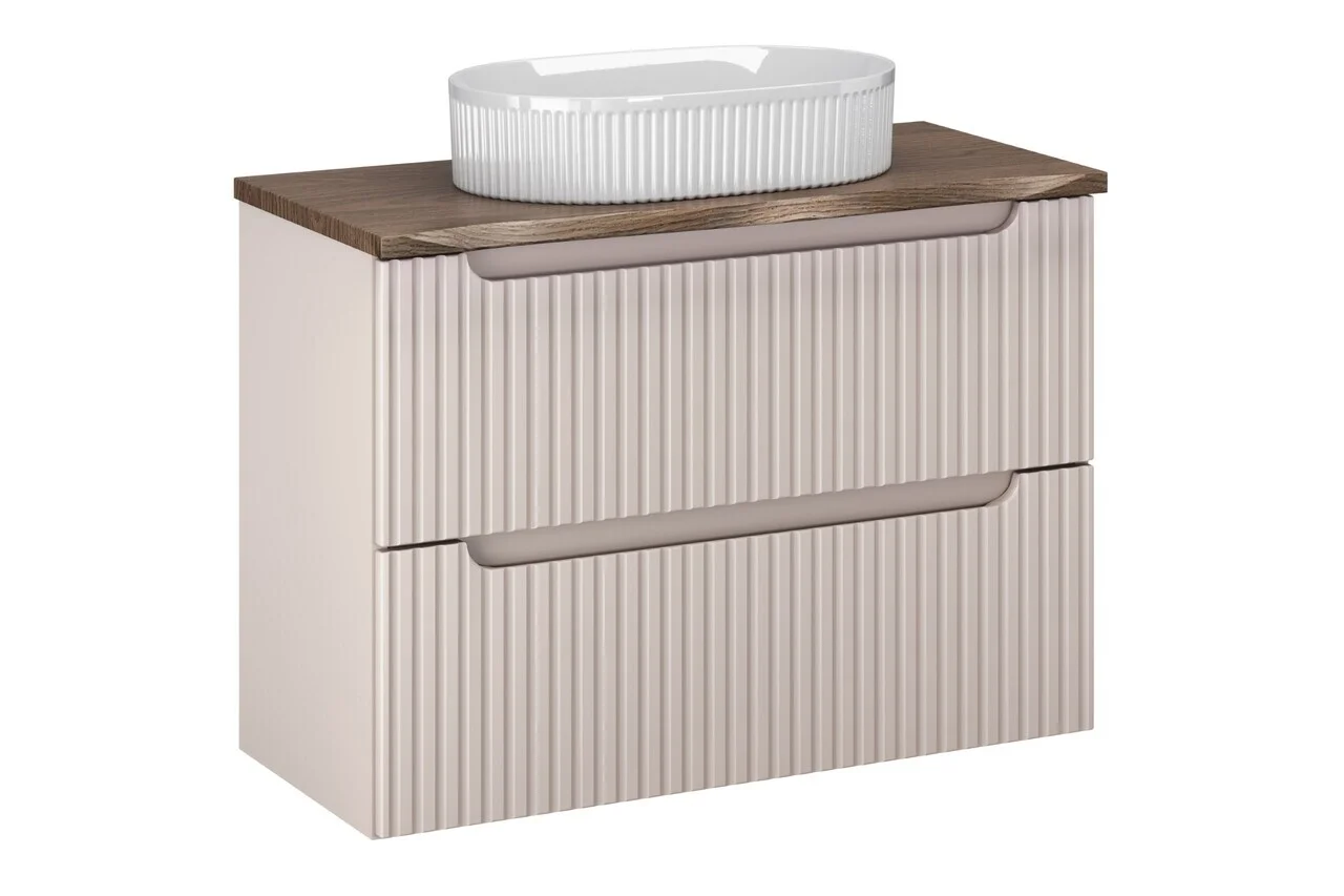 Set mobiler baie, dulap cu lavoar, 80 cm, Nova Cashmere Natural, Comad, MDF/PAL laminat, casmir mat Set mobiler baie, dulap cu lavoar, 80 cm, Nova Cashmere Natural, Comad, MDF/PAL laminat, casmir mat