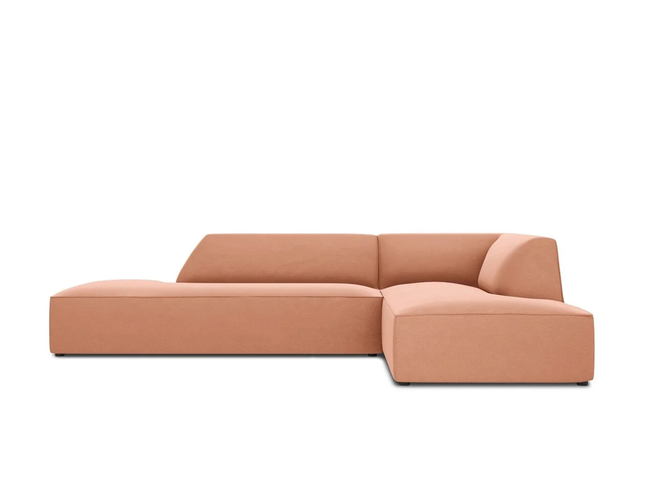 Coltar dreapta 4 locuri, Ruby, Micadoni Home, BL, fara cotiera, 273x180x69 cm, catifea, roz Coltar dreapta 4 locuri, Ruby, Micadoni Home, BL, fara cotiera, 273x180x69 cm, catifea, roz