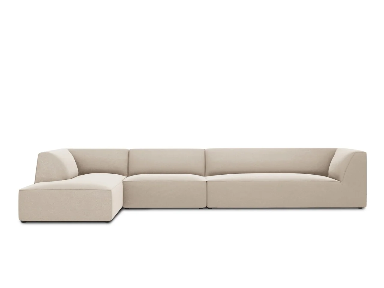 Coltar stanga 5 locuri, Ruby, Micadoni Home, BL, 366x180x69 cm, catifea, bej Coltar stanga 5 locuri, Ruby, Micadoni Home, BL, 366x180x69 cm, catifea, bej