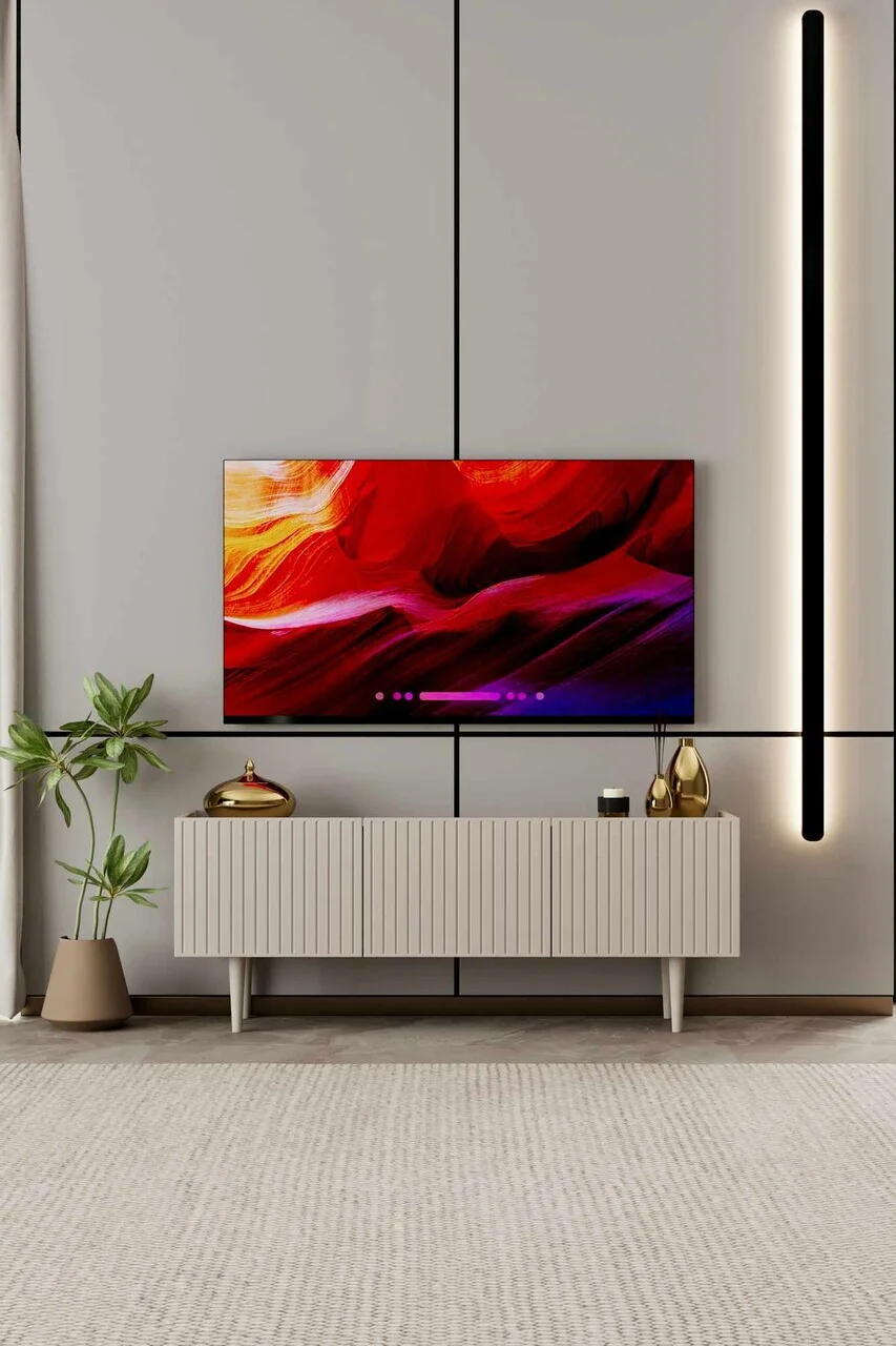 Comoda TV, Hanah Home, Capella 120, 120x50x29 cm, MDF, Gresie Comoda TV, Hanah Home, Capella 120, 120x50x29 cm, MDF, Gresie